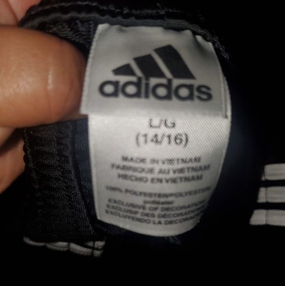 Adidas Pants good condition color Black WHITH stripes color white - Picture 2 of 6